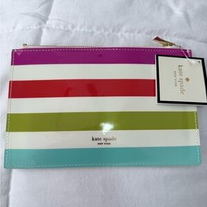 Kate Spade Multicolor Striped Clutch